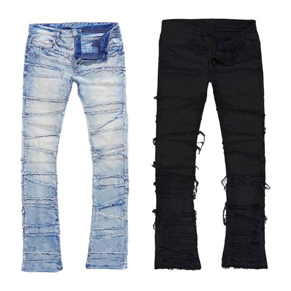 GYRATEDREAM Boy's Skinny Fit Ripped Distressed Destroyed Fashion Washed Denim Jeans Pants 8-16 Years