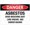 Warning Sign 5, variant on Danger Asbestos Removal In Progress Safety Sign - 8"x12" Metal Tin Wall Decor for Garage Man Cave