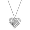 thumbnail image 1 of White Sterling Silver necklace Fancy Cubic Zirconia CZ Clear 18 in, 1 of 6