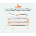 thumbnail image 3 of SGI Twin Contrast Comforter Set Microfiber Fill 3 Piece Peach, 3 of 5