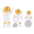 thumbnail image 4 of DEMACRIO Astronaut Action Figures Golden 3Pcs 3.9X2.4In, 4 of 8