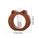 thumbnail image 3 of Adorable florero con forma de gato | Minijarrón de madera de sobremesa con tubo de vidrio para flores frescas | Contenedor hidropónico para decoración del hogar y la oficina, 3 of 6