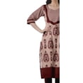 thumbnail image 4 of Moomaya Kurti Droit pour Femmes Tunique Indienne Imprimée Kurta Longue, 4 of 6