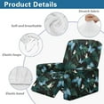 thumbnail image 5 of HELLHERO Butterfly Leaf Print Recliner Chair Slipcovers for Reclining Chair Skin Friendly Breathable Lazy Boy Recliner Covers Washable Dust-proof Single-Seater, 5 of 8