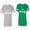 Men Heather / Women Green, variant on The Beast The Beauty Matching Couple Cotton Jerseys (Men Heather / Women Black) (Men S / Women S)