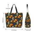 thumbnail image 5 of Cauagu Halloween Skull Print Women Large Capacity Tote Bag - Casual Shoulder Bag Fashion Handbag Shopping Bag Daily Bag Hobo Bags for Travel Work and Shopping, 5 of 8