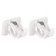 thumbnail image 1 of WDOplteas Ganchos Soporte para Barra Cortina Autoadhesivos Accesorios Baño (blanco) 2 Uds., 1 of 9