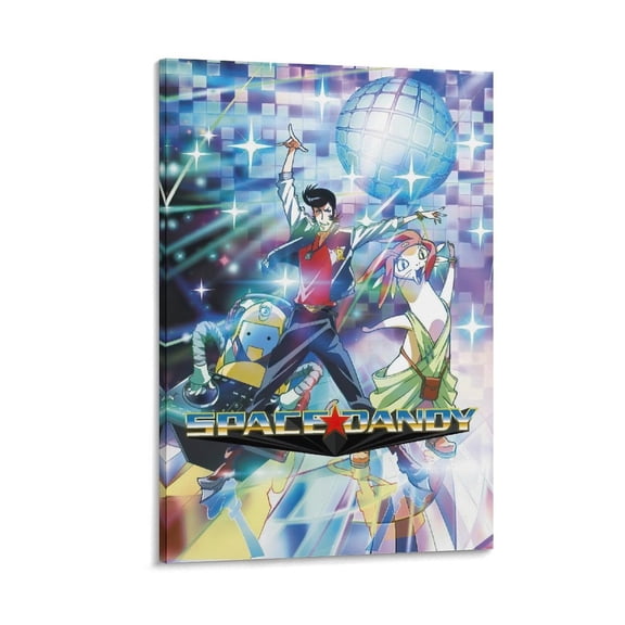 Japan Space Science Anime Television Series Space Dandy Poster Canvas Art Poster and Wall Art Picture Print Modern Family bedroom Decor Posters 20x30inch(50x75cm)