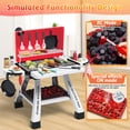 thumbnail image 4 of Freecat Kids BBQ Grill Set, Toddler Play Kitchen Toys for Ages 2 3 4 5 6, Toddler Outdoor Camping Cooking Set Toys, Play Food Christmas Birthday Gift., 4 of 9