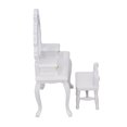 thumbnail image 1 of Meubles de Maison de Poupée, Table de Toilette de Maison de Poupée en Bois Moelleux Miniature Élégante Simulée pour Collectionneur pour la Maison Noir, Blanc, Rouge, 1 of 8