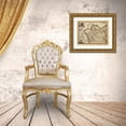 thumbnail image 3 of Blaeu 14x12 Gold Ornate Wood Framed with Double Matting Museum Art Print Titled - Iberian Peninsula Galicia Spain - Blaeu 1635, 3 of 4