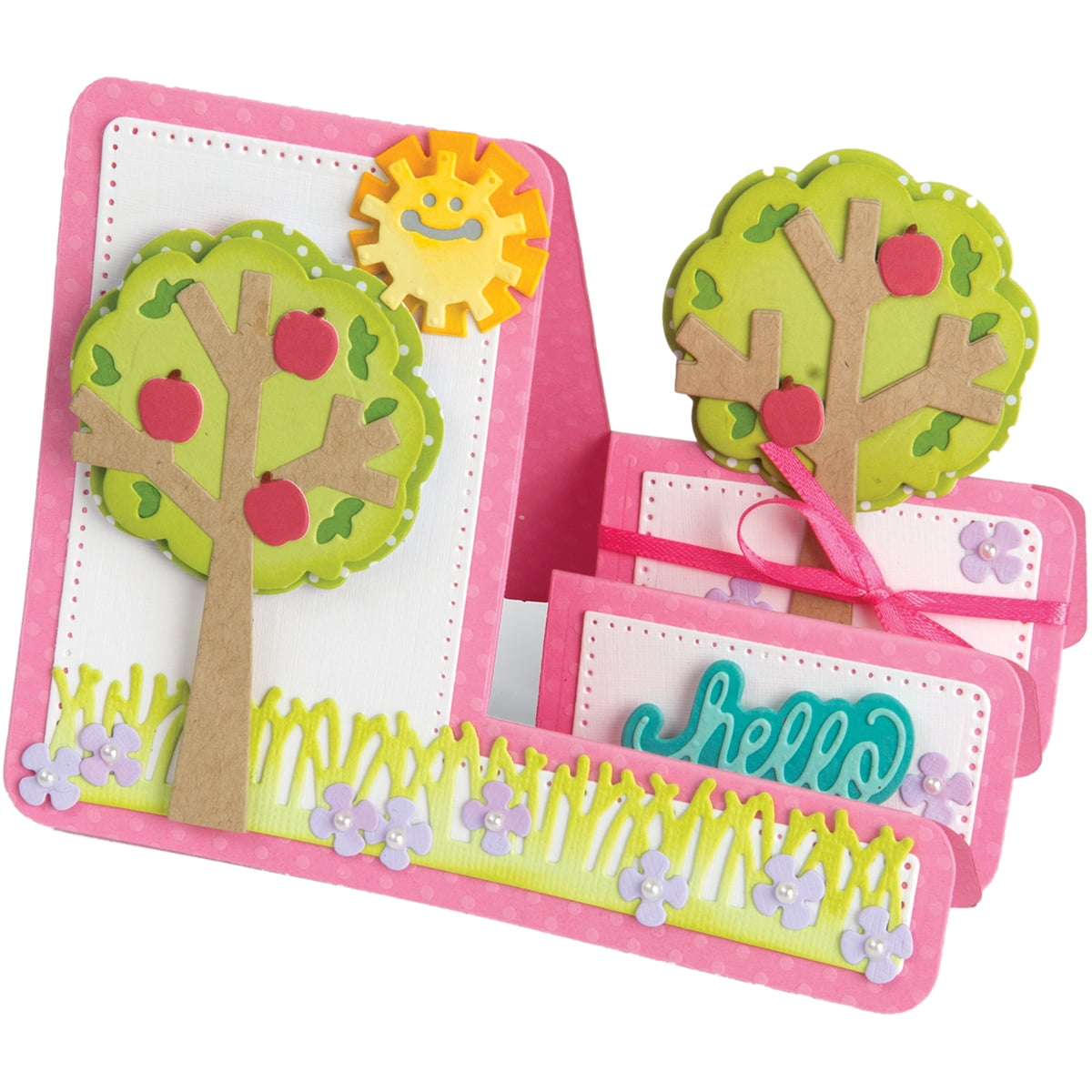Sizzix Framelits StepUps Dies By Stephanie Barnard 19/PkgTree Card