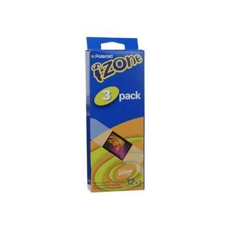 Polaroid i-Zone Sticky Pocket Film - Color instant film - ISO 640 - 12 exposures - 3 cassettes