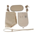 thumbnail image 1 of Kit de fabricación de bolsos de cuero PU Salvador con agujeros bolso cruzado Marrón claro, 1 of 9