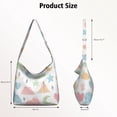 thumbnail image 4 of Reusable Shopping Bag for Women Fashion Rainbow Cartoon Tote Bag for School Commuting, 4 of 5