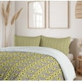 thumbnail image 6 of Ambesonne Garden Duvet Cover Sets, Meadow Inspired Spring, 2-King, Indigo Yellow Taupe, 6 of 6