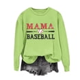 thumbnail image 4 of Uootdi Hauts Boho pour Femmes Col Rond Mama Imprimé Baseball Rassemblements Sportifs Usage Quotidien Chandails en Molleton Confortables Cardigans Cadeau, 4 of 5