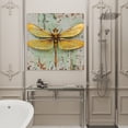 thumbnail image 4 of Wall Art Prints, Vintage Dragonfly Framed Canvas Prints for Bedroom Living Room Bathroom Office, Retro Abstract Oil Painting Gallery Wrap Wall Art Poster for Gifts Home Decor 24"x24", 4 of 9