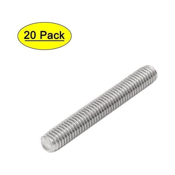 M5 x 35mm 304 Stainless Steel Fully Threaded Rod Bar Studs Fasteners 20Pcs