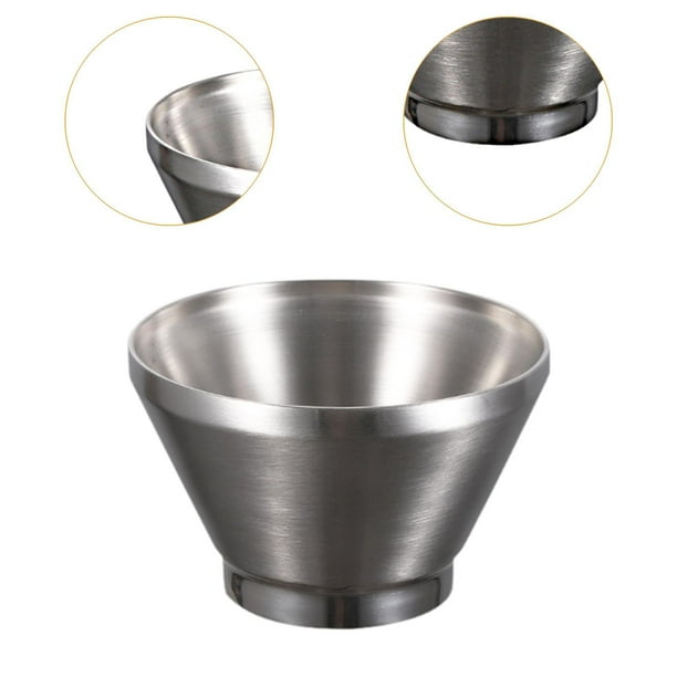 veasfak Ice Cream Bowl Double Layer Insulated Small Stainless