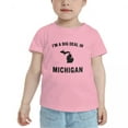 thumbnail image 2 of I'm A Big Deal in Michigan Cute Toddler T Shirts for Boys Girls (Pink, 5/6T), 2 of 5