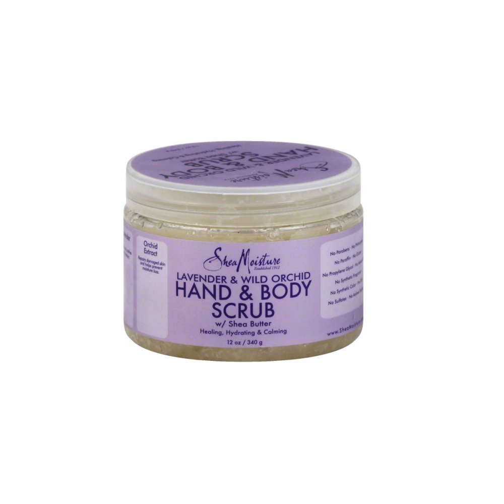 shea moisture lavender and wild orchid scrub