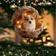 thumbnail image 5 of Adornos acrílicos para árbol de Navidad | Decoraciones navideñas 2D para el árbol | Juego de 6 colgantes irrompibles con cinta para decoración navideña de interiores y exteriores, 5 of 5