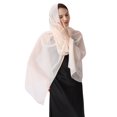 thumbnail image 1 of Chal de gasa para mujer - Talla grande, 30 colores - Perfecto para bodas, vestidos de noche, pareos de playa y viajes, 1 of 2