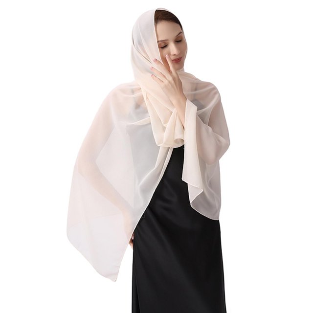 Chal de gasa para mujer - Talla grande, 30 colores - Perfecto para bodas, vestidos de noche, pareos de playa y viajes