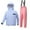 Purple, variant on Generic Boys and Girls Children's Ski Suits Girls Outdoor Thick Windproof Boys Baby Big Children Ski Clothes Colorblock Snow Pants and Jacket Snowsuit Ski Suit(160,Light Blue)