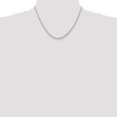 thumbnail image 2 of 10k White Gold 3mm Quadruple Rope Chain Necklace Pendant Charm, 2 of 9
