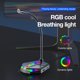 thumbnail image 4 of Kuymtek Micrófono USB Micrófono profesional luminoso RGB con puerto de expansión USB, 4 of 9