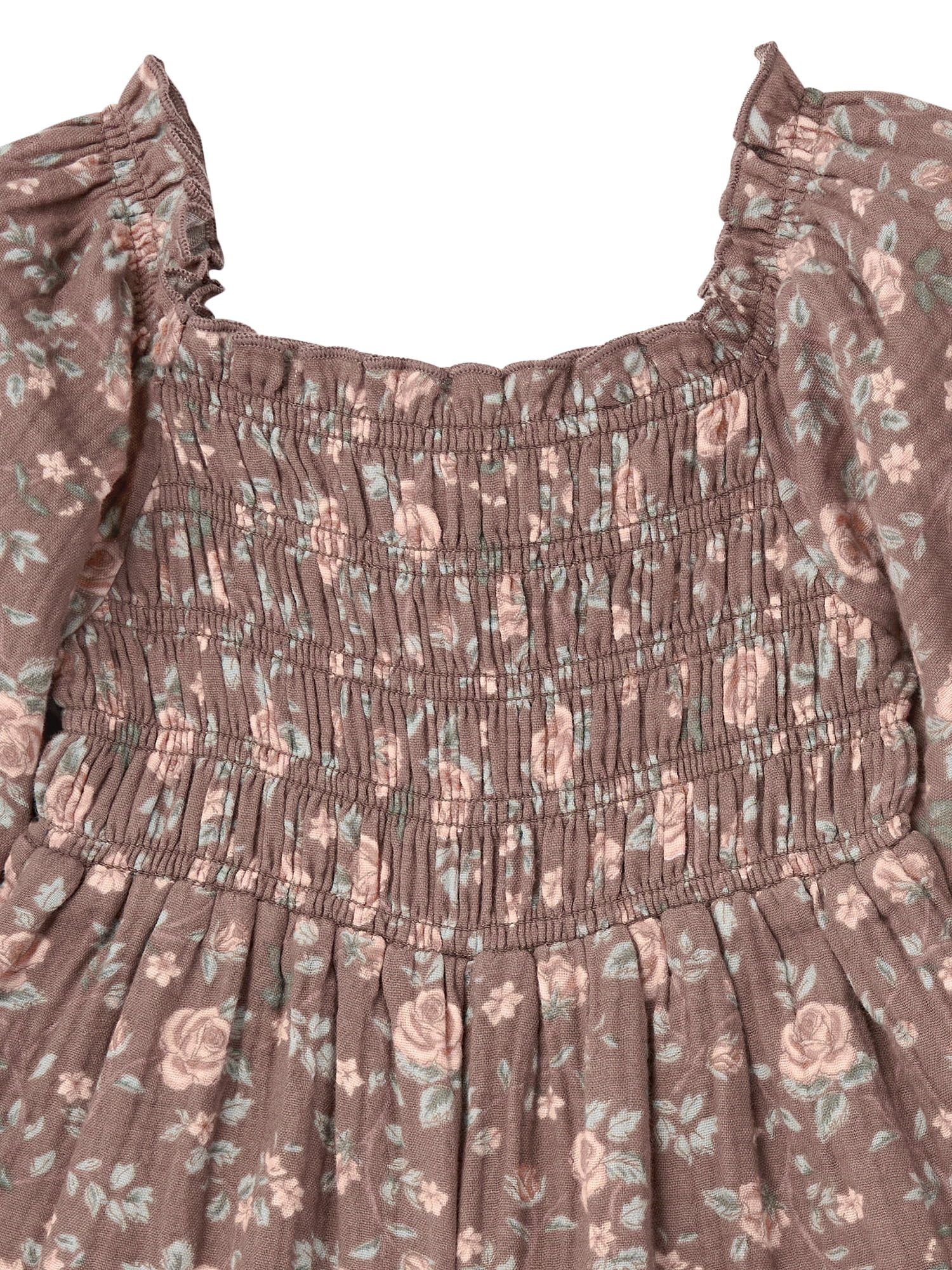 Modern Moments by Gerber Toddler Girl Smocked Romper, Sizes 12 Months - 5T