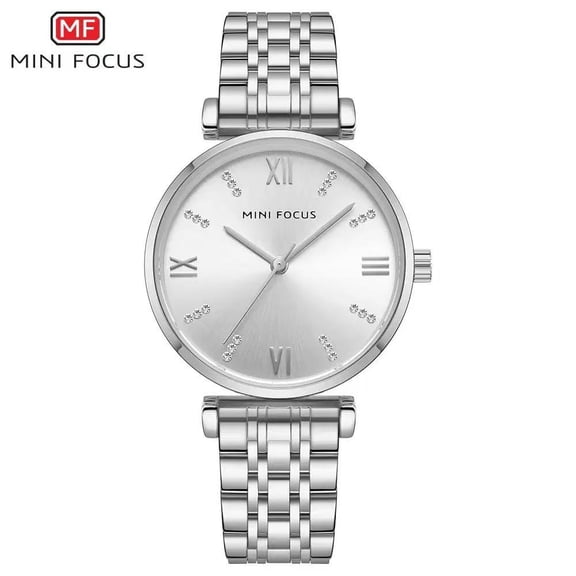 MINIFOCUS Women's Watch Top Brand Luxury Fashion Leisure Women's Watch 30m Waterproof Stainless Steel Strap