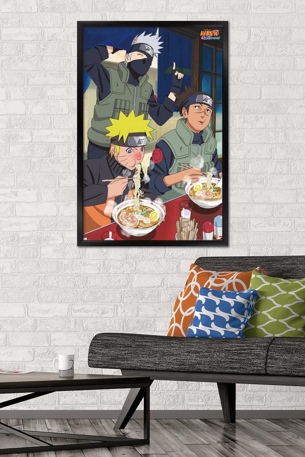 Naruto Shippuden - Food Wall Poster, 22.375" x 34" Framed