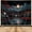 Black, variant on Japanese Tapestry, Purple Cherry Blossom Floral Asian Chinese Oriental Tapestry Wall Haning, Cool Japan Anime Moon Night Mountains Abstract Ink Painting Tapestries for Bedroom Living Room 40"x30"