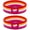 2pcs lesbian, variant on Pride Rainbow Bracelets Wristbands for Women & Men, Crystal, Style R5481
