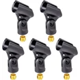 thumbnail image 1 of Support à Pince pour Microphone avec 5, Métal, 5,8 Po, Noir, Lot de 5, 1 of 4