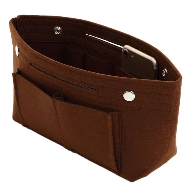 Felt Cosmetic Bag Multifunctional Snap Button Storage Large Capacity Felt Bag