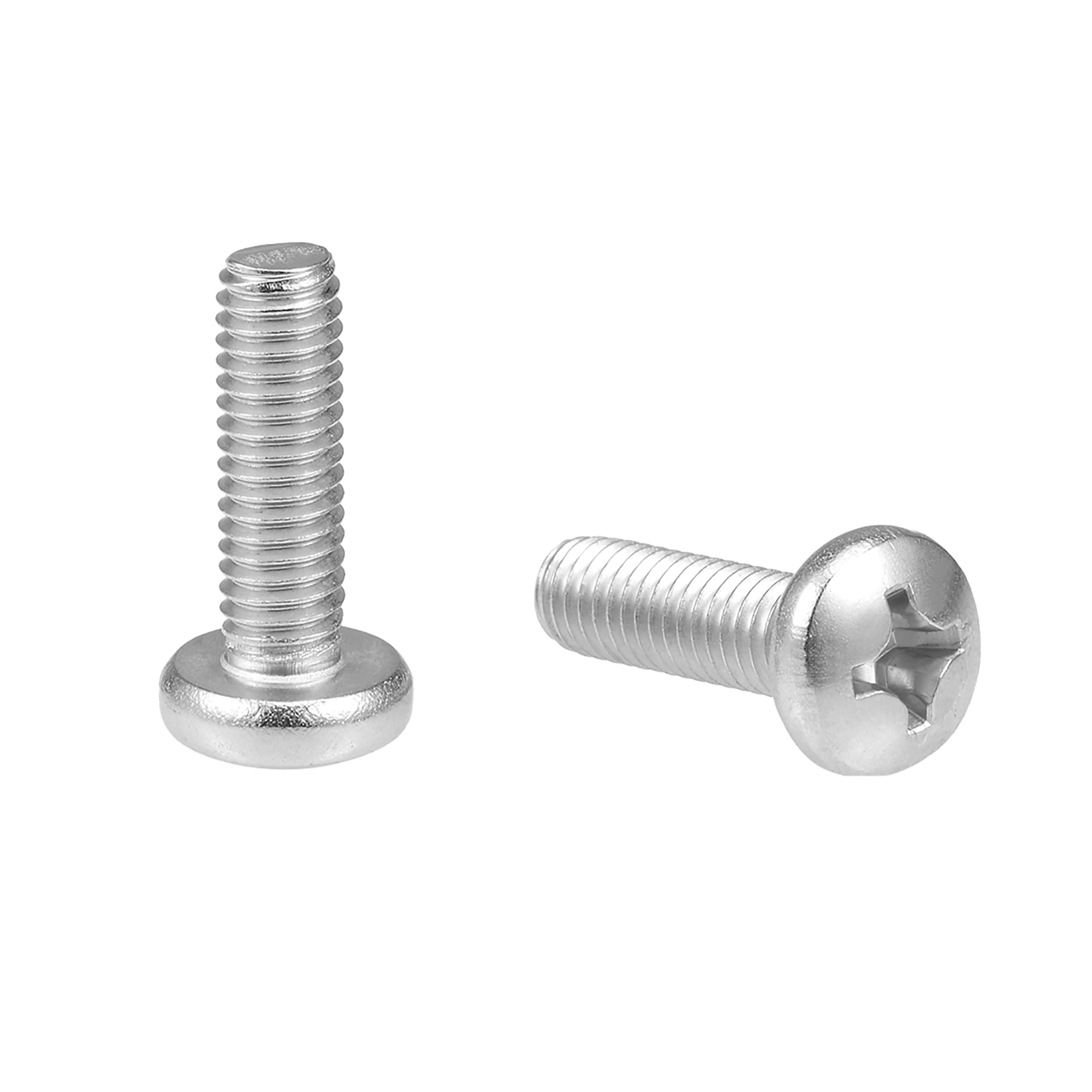 M6 x 50mm Furniture Screws Nut Set Hexagon Head Screw with Barrel Nuts Zinc Plated with Phillips Grooves 20 Sets