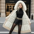 thumbnail image 7 of MuZeFu Winter Coat Ladies Thicken Warm Down Cotton Jackets Women's Fall And Winter Long Sleeved Warm Cotton Jacket Bread, 7 of 7