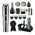 thumbnail image 1 of Rasuradora Electrica Afeitadora Kit 6 En 1 Barba Cabello Nariz Cuerpo Shaver Recargable Cortadora B-0713 Silver, 1 of 4