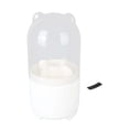 thumbnail image 1 of Makeup Brush Holder Organizer with Lid Desktop Rotating Dustproof Cosmetics Storage Container White, 1 of 5