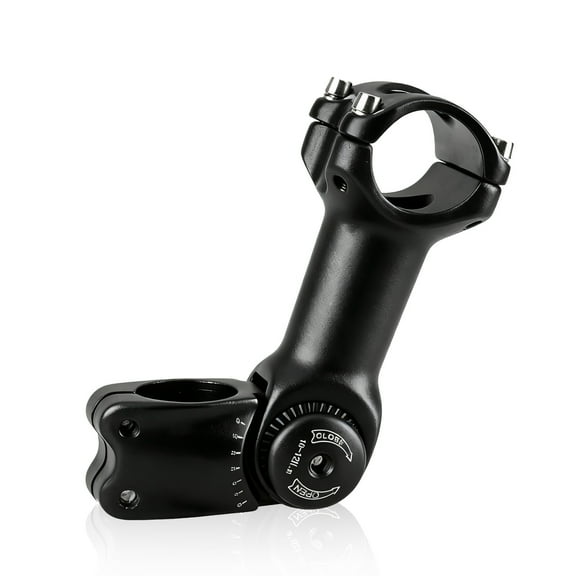 Bike Stem 31.8mm/1-1/4", 60 Degree Adjustable Mountain Bike Handlebar Stem Riser for Bicycle, Road Bike, MTB, BMX, Cycling