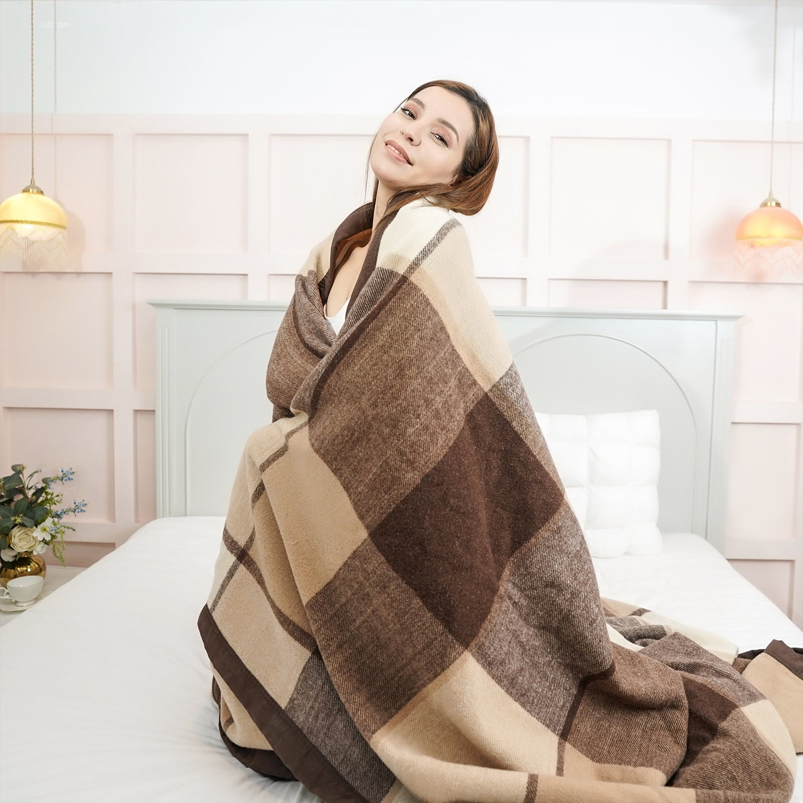 YOUR MOON Wool Blanket Throw 100 Natural Australian Wool Washable