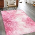 thumbnail image 2 of 3'x5' Rug for Living Room Bedroom, Valentine's Day Washable Area Rugs Non-Slip Carpet Mats, Watercolor Roses Floral Ombre Romantic Indoor Low Pile Area Rug Runner for Kitchen, Mudroom, 2 of 8