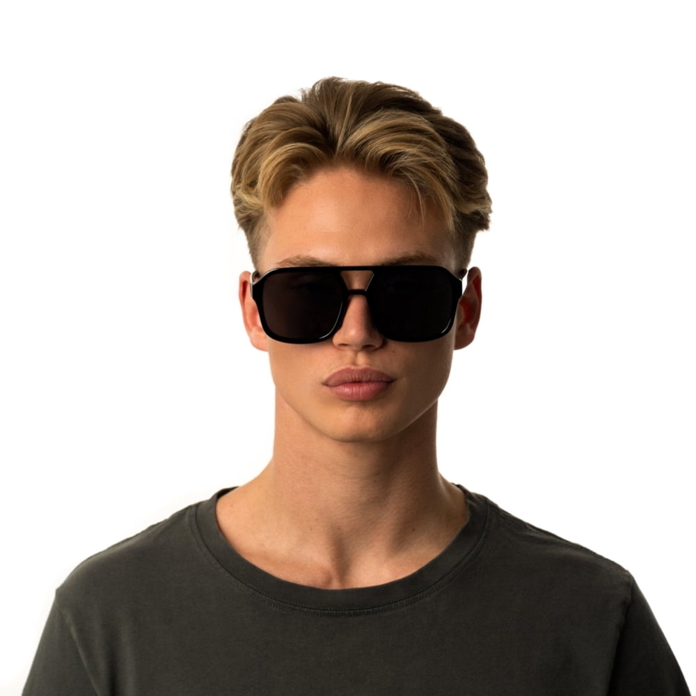 Oversized Retro Aviator Sunglasses Large Frame 70s Vintage Style UV400 Men Women Trendy Yellow Lens Big Aviator Retro 70 main image 3
