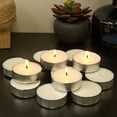 thumbnail image 3 of Stonebriar Candles Mega Oversized Unscented Tealight Candles with 9 Hour Burn Time, 20 Pack, 3 of 8