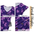 thumbnail image 5 of Fantaslook Women Summer Dresses V Neck Ruffle Sleeve Casual Flowy Sundresses Button Floral Midi Dress with Pockets, 5 of 8