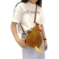 thumbnail image 7 of vlrwzc Plush Hen Shoulder Bag Purse Cute Chicken Bag Cartoon Hen Crossbody Bag Handbag Funny Animal Crossbody Purse for Women, 7 of 7